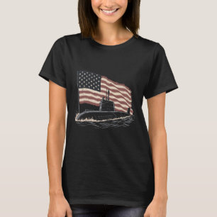 U-Boot USA-Flagge Veteran 4. Juli T-Shirt