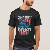 U-Boot Veteran Funny Remüde U-Boot US Sile T-Shirt (Vorderseite)