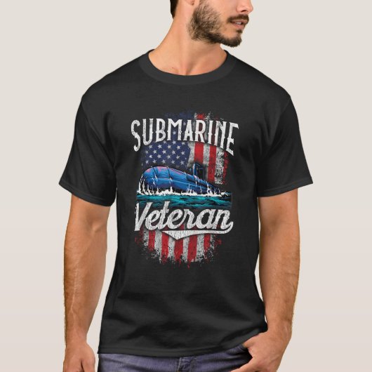 U-Boot Veteran Funny Remüde U-Boot US Sile T-Shirt (Vorderseite)