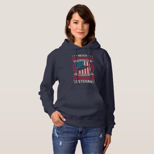 U-Boot Veteran Retro U-Boot Torp Hoodie (Vorne ganz)