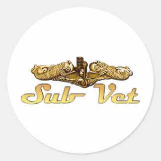 U-Boot-Veteran Runder Aufkleber