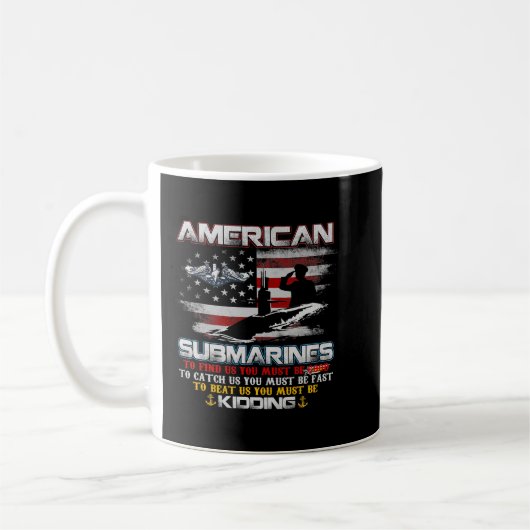 U-Boot-Veteran U-Boot-Fahnen Männer in den USA Kaffeetasse (Links)