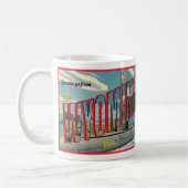 U-Boot-Wyoming für USA Retro-Postkarte Kaffeetasse (Links)