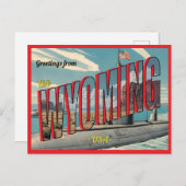 U-Boot-Wyoming für USA Retro-Postkarte Postkarte (Vorne/Hinten)