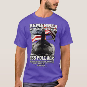 U-Boot zur Angriffs-U-Boot USS Pollack SSN603 T-Shirt