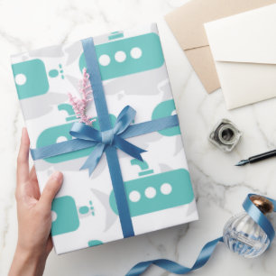 U-Boote & Haie Geschenkpapier