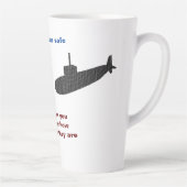 U-Boote sind Sichere Große Latte-Tasse Milchtasse (Rechts)