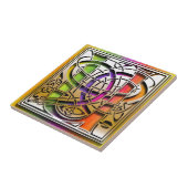 U Celtic Rainbow Custom Monogram Tile Fliese (Seite)