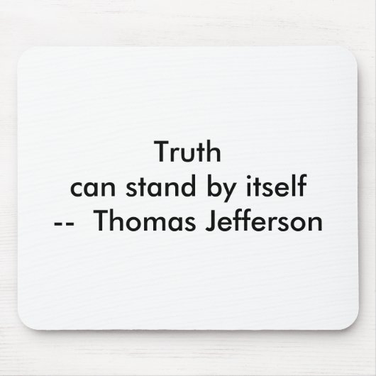 !! U Create Truth kann sich von selbst behaupten Mousepad (Vorne)