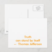 !! U Create Truth kann sich von selbst behaupten Postkarte (Vorne/Hinten)