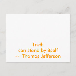 !! U Create Truth kann sich von selbst behaupten Postkarte