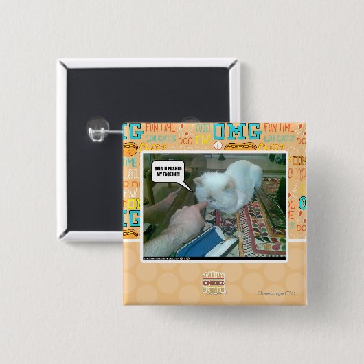 U drückte mein Gesicht ein! Button (Vorne & Hinten)