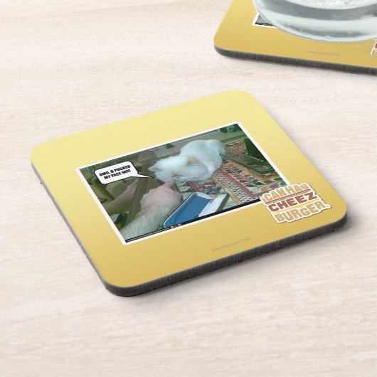 U drückte mein Gesicht ein! Getränkeuntersetzer (Linke Seite)