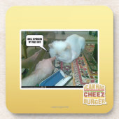 U drückte mein Gesicht ein! Getränkeuntersetzer (Vorderseite)