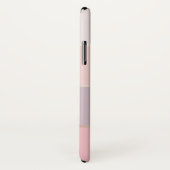 U. erröten Lavendel-Rosen-Goldbreite Streifen Case-Mate iPhone Hülle (Hinten/Rechts)