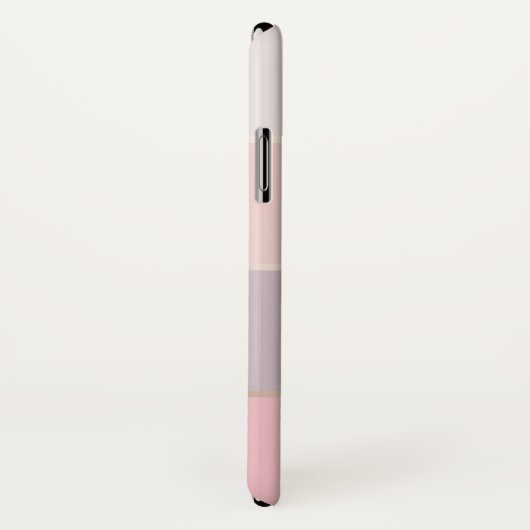 U. erröten Lavendel-Rosen-Goldbreite Streifen Case-Mate iPhone Hülle (Hinten/Rechts)