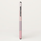 U. erröten Lavendel-Rosen-Goldbreite Streifen Case-Mate iPhone Hülle (Hinten/Links)