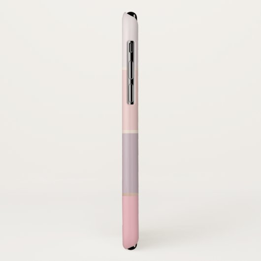 U. erröten Lavendel-Rosen-Goldbreite Streifen Case-Mate iPhone Hülle (Hinten/Links)