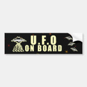 U.F.O. an Bord Autoaufkleber (Vorne)