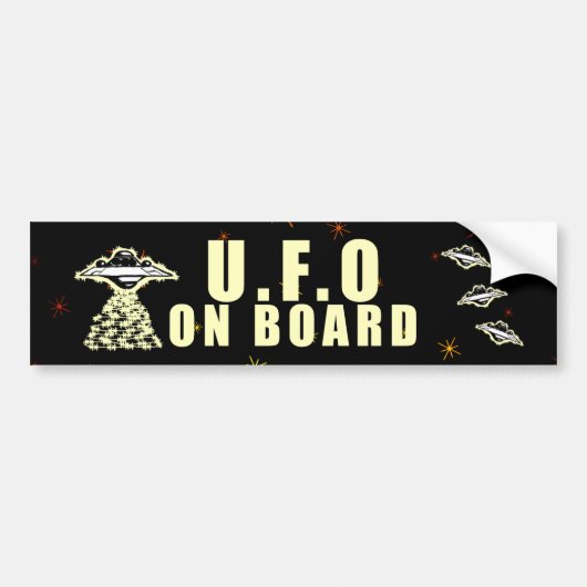 U.F.O On Board Autoaufkleber (Vorne)