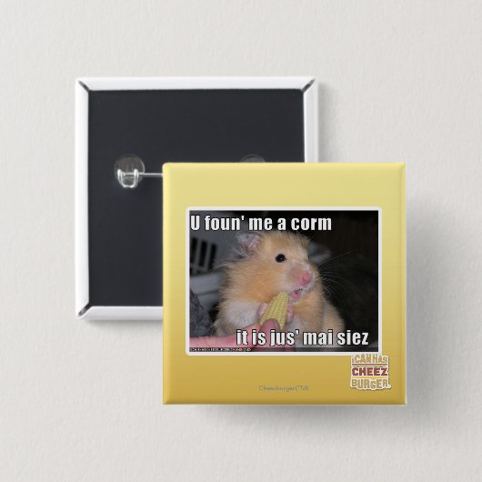 U fand mich ein Mais Button (Vorne & Hinten)