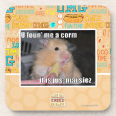 U fand mich ein Mais Getränkeuntersetzer (Vorderseite)