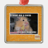 U fand mich ein Mais Silbernes Ornament (Vorne)