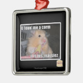 U fand mich ein Mais Silbernes Ornament (Links)