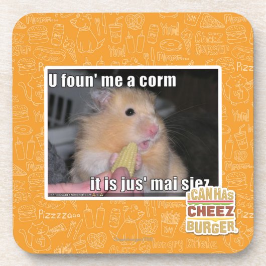 U fand mich ein Mais Untersetzer (Vorderseite)