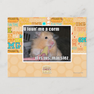 U fand mich einen Mais Postkarte