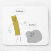 U-Felsen - u-Regel Mousepad (Vorne)
