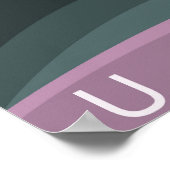 U für Einhornplakat Poster (Ecke)