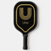 U Gold Initial Pickleball Paddle (Rückseite)