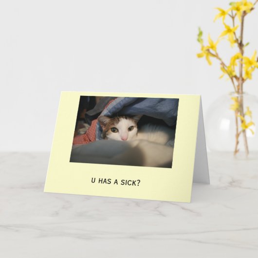 u has a sick? #2 karte (Gelbe Blume)