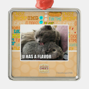 U HAT EIN AROMA SILBERNES ORNAMENT