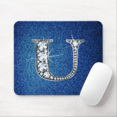 U Imitate -"Diamond Bling" auf Denim Mousepad (Mit Mouse)