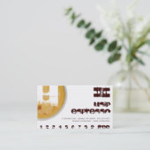 U - Initial Letter Foamy Coffee Cup Loyalty Punch Treuekarte (Stehend Vorderseite)