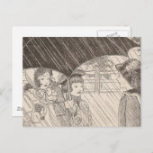 U is For Umbrella Postkarte (Vorne/Hinten)