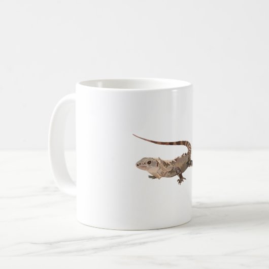 U is for Utilia Spiny Tails Iguana Kaffeetasse (Vorderseite Links)