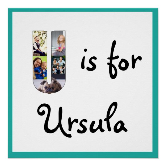 U ist für Name Poster (Vorderseite)