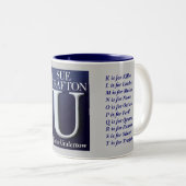 U ist für Undertow, A ist für AlibiB ist für Zweifarbige Tasse (VorderseiteRechts)