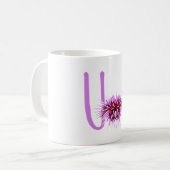 U ist für Urchin Kaffeetasse (Vorderseite Links)