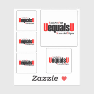 U ist gleich U - HIV nicht nachweisbar - Wissensch Aufkleber