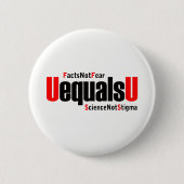 U ist gleich U - HIV nicht nachweisbar - Wissensch Button (Vorderseite)