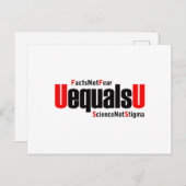 U ist gleich U - HIV nicht nachweisbar - Wissensch Postkarte (Vorne/Hinten)