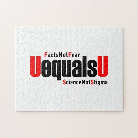 U ist gleich U - HIV nicht nachweisbar - Wissensch Puzzle (Horizontal)