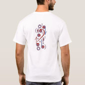 U.K. Flag Musical Notes T-Shirt (Rückseite)