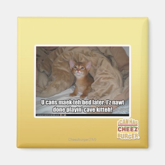 U kann das Bett später machen. Magnet (Vorne)