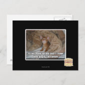 U kann das Bett später machen. Postkarte (Vorne/Hinten)