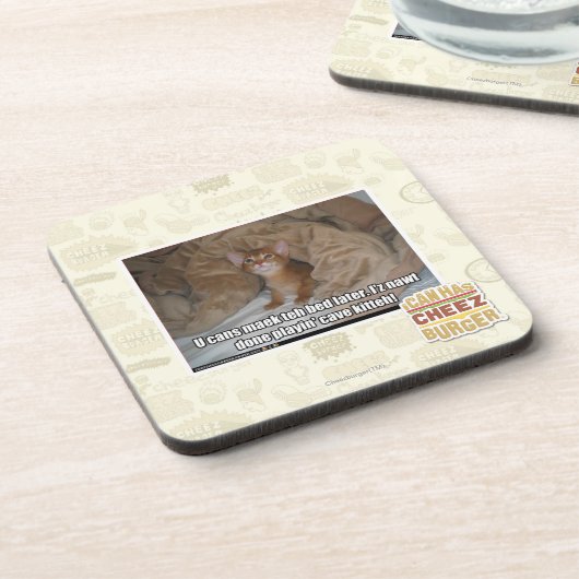 U kann maek das Bett später Getränkeuntersetzer (Linke Seite)